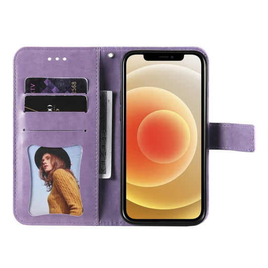 iPhone 12 mini case interior showing card slot storage and photo frame compartment