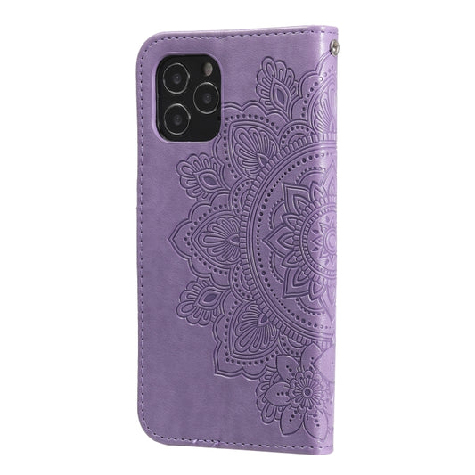 Interior card slot and cash storage compartments of embossed petal wallet case