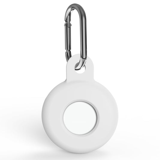 Durable AirTag case featuring built-in carabiner attachment
