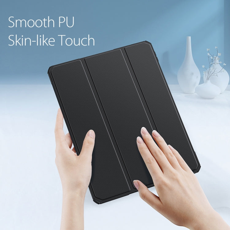 Étui à rabat horizontal antichoc DUX DUCIS TOBY en cuir PU + PC + TPU avec support, emplacement pour stylo et fonction veille/réveil, pour iPad Pro 11 (2022/2021/2020) et iPad Pro 12.9 (2022/2021/2020).