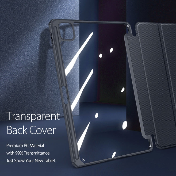 Étui à rabat horizontal antichoc DUX DUCIS TOBY en cuir PU + PC + TPU avec support, emplacement pour stylo et fonction veille/réveil, pour iPad Pro 11 (2022/2021/2020) et iPad Pro 12.9 (2022/2021/2020).