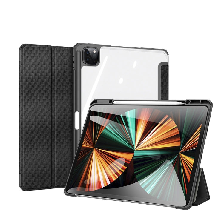 Étui à rabat horizontal antichoc DUX DUCIS TOBY en cuir PU + PC + TPU avec support, emplacement pour stylo et fonction veille/réveil, pour iPad Pro 11 (2022/2021/2020) et iPad Pro 12.9 (2022/2021/2020).