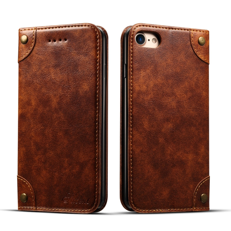 Baroque Simple Horizontal Flip Leather Case, with Holder & Card Slots & Wallet, For iPhone 11, For iPhone 11 Pro, For iPhone 11 Pro Max, For iPhone XS / X, For iPhone SE 2022 / SE 2020 / 8 / 7, For iPhone 8 Plus / 7 Plus