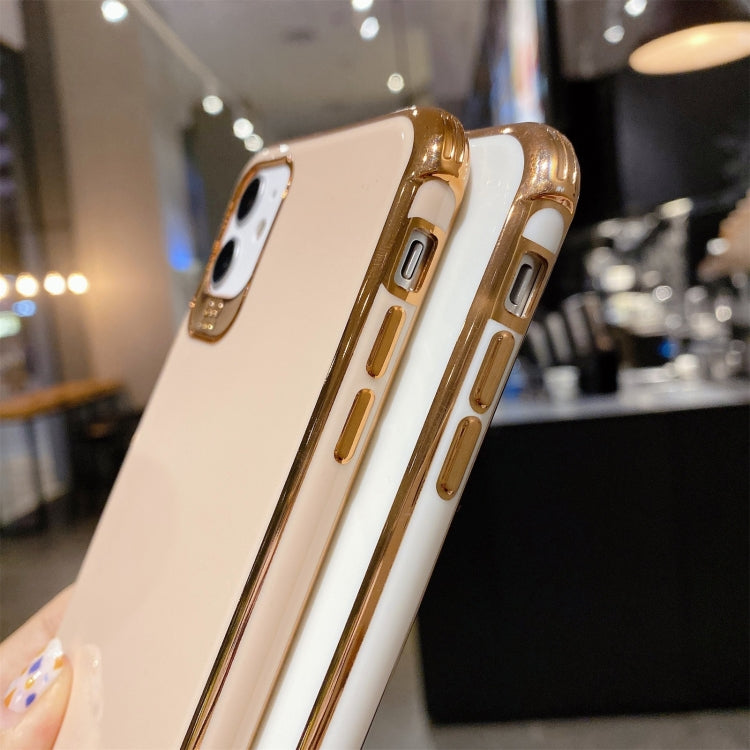 Electroplating TPU Four-Corner Shockproof Protective Case with Lanyard, For iPhone 12