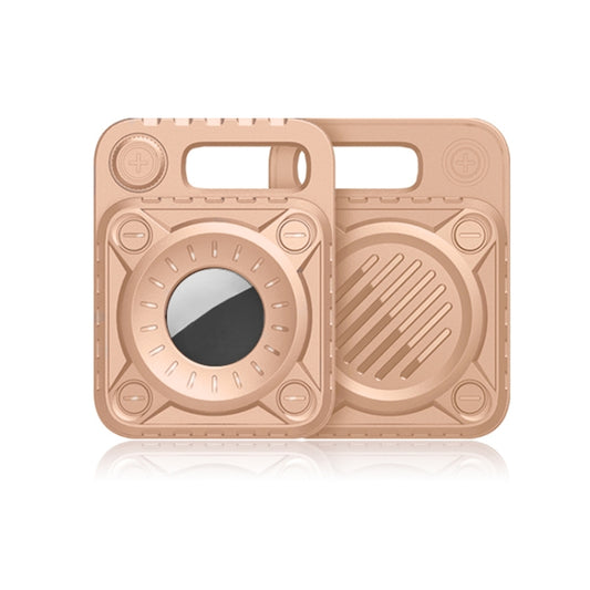 Reinforced shockproof TPU case with built-in keychain loop for AirTags