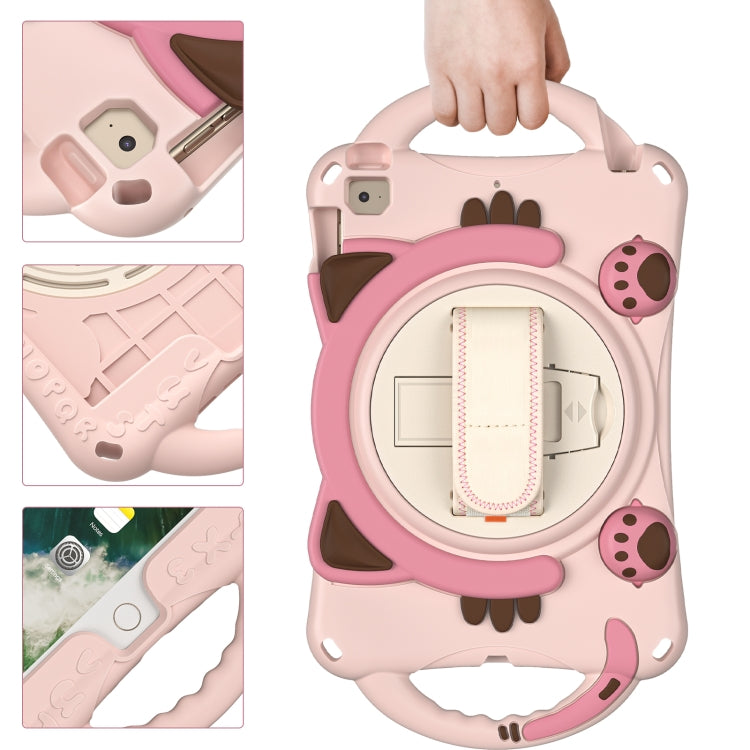 Étui de protection antichoc en EVA pour enfants, motif chat mignon, avec support, bandoulière et poignée, pour iPad mini 5/4/3/2/1
