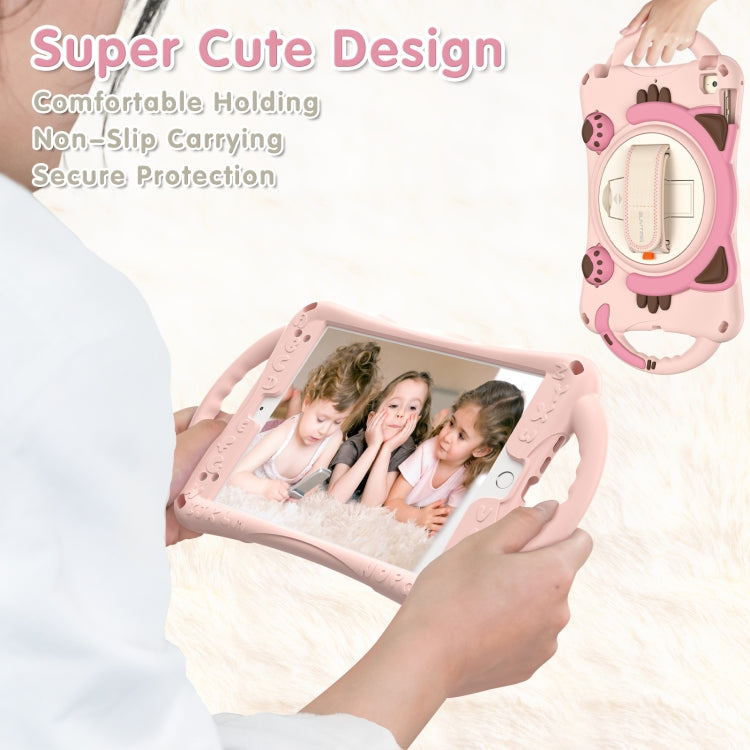 Étui de protection antichoc en EVA pour enfants, motif chat mignon, avec support, bandoulière et poignée, pour iPad mini 5/4/3/2/1