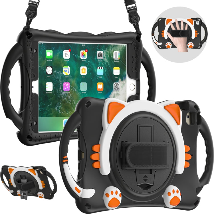 Étui de protection antichoc en EVA pour enfants, motif chat mignon, avec support, bandoulière et poignée, pour iPad mini 5/4/3/2/1