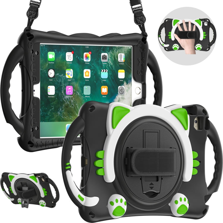 Étui de protection antichoc en EVA pour enfants, motif chat mignon, avec support, bandoulière et poignée, pour iPad mini 5/4/3/2/1
