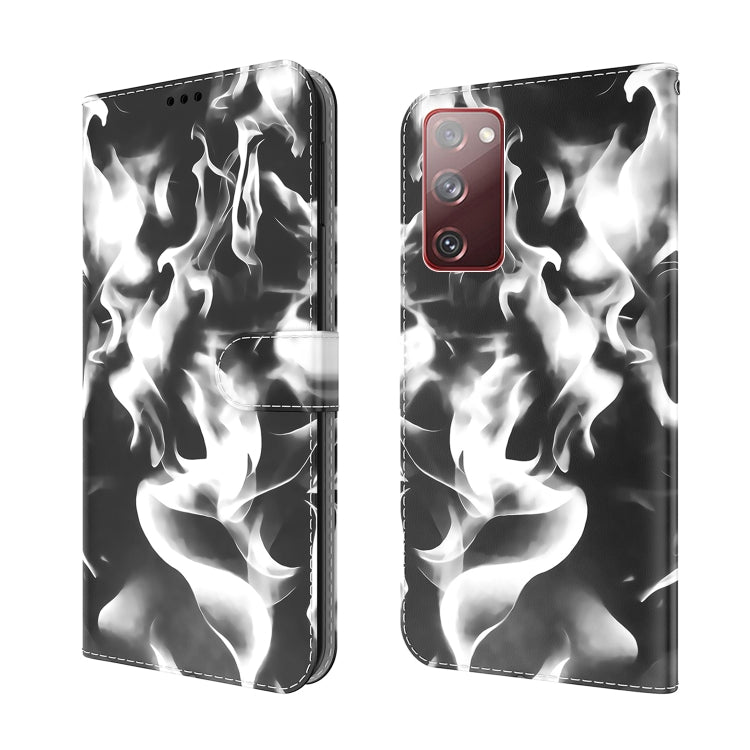 For Samsung Galaxy S20 FE Cloud Fog Pattern Horizontal Flip Leather Case with Holder & Card Slot & Wallet (Black), For Samsung Galaxy S20 FE
