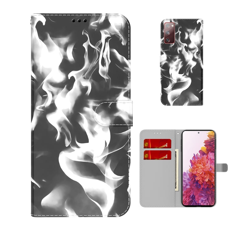 For Samsung Galaxy S20 FE Cloud Fog Pattern Horizontal Flip Leather Case with Holder & Card Slot & Wallet (Black), For Samsung Galaxy S20 FE