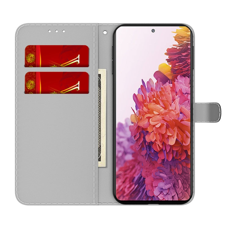 Étui à rabat horizontal en cuir pour Samsung Galaxy S20 FE, motif nuage et brouillard, avec support, fente pour carte et portefeuille (noir), pour Samsung Galaxy S20 FE