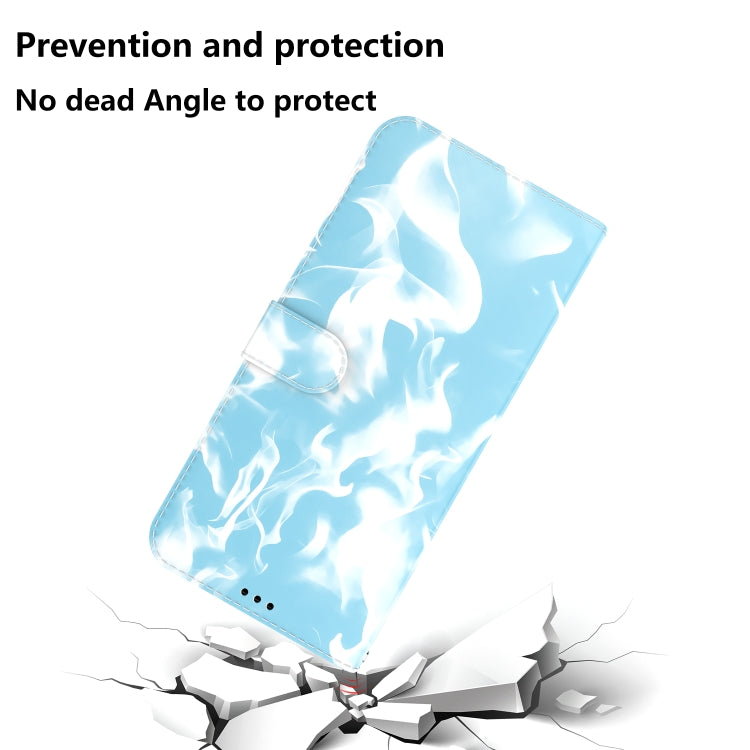 Étui à rabat horizontal en cuir pour Samsung Galaxy S20 FE, motif nuage et brouillard, avec support, fente pour carte et portefeuille (noir), pour Samsung Galaxy S20 FE