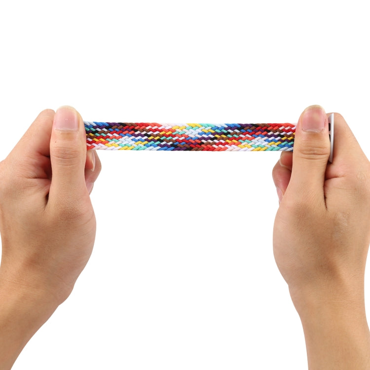 Metal Head Braided Nylon Replacement Watchbands, Size: M 145mm For Apple Watch Series 6 & SE & 5 & 4 40mm / 3 & 2 & 1 38mm, M 145mm 40mm / 38mm