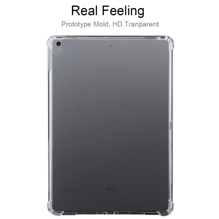 Coque transparente en TPU 3 mm pour iPad 10.2, antichoc et givrée
