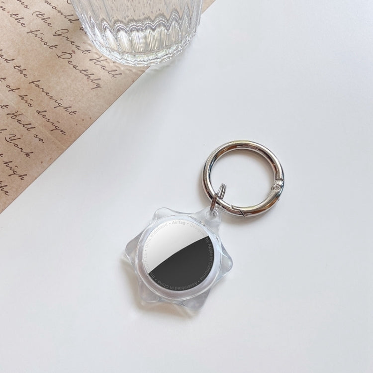 Shockproof Anti-scratch Hexagon Protective Case Cover Key Chain with Hang Loop For AirTag, Hexagon