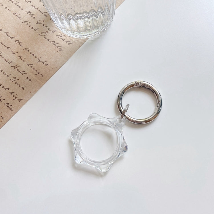 Shockproof Anti-scratch Hexagon Protective Case Cover Key Chain with Hang Loop For AirTag, Hexagon