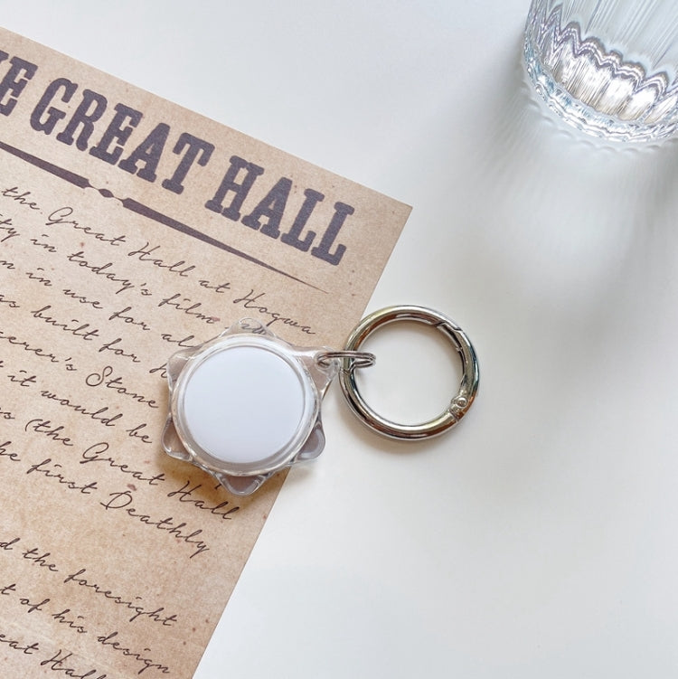 Shockproof Anti-scratch Hexagon Protective Case Cover Key Chain with Hang Loop For AirTag, Hexagon