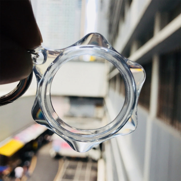 Shockproof Anti-scratch Hexagon Protective Case Cover Key Chain with Hang Loop For AirTag, Hexagon