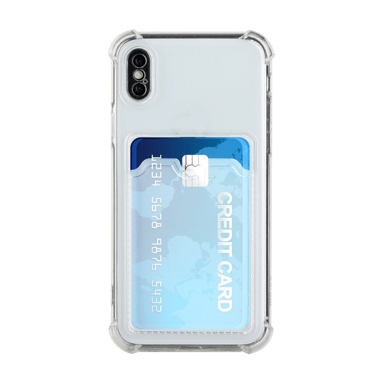 Coque arrière de protection antichoc en TPU avec emplacement pour carte, pour iPhone 8 Plus / 7 Plus, pour iPhone SE 2022 / SE 2020 / 8 / 7, pour iPhone XS / X, pour iPhone XR