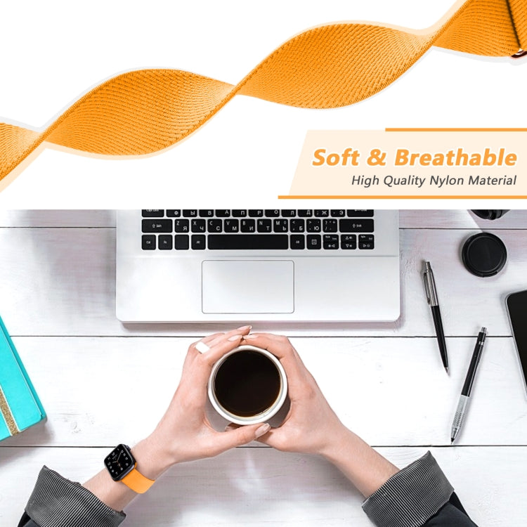 8-shaped Buckle Nylon Replacement Strap Watchband, For Apple Watch Series 7  41mm / & 6 & SE & 5 & 4 40mm