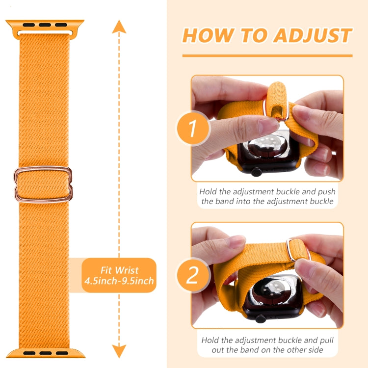 8-shaped Buckle Nylon Replacement Strap Watchband, For Apple Watch Series 7  41mm / & 6 & SE & 5 & 4 40mm