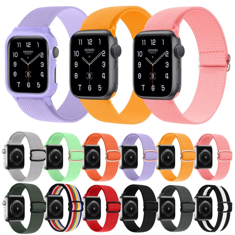 8-shaped Buckle Nylon Replacement Strap Watchband, For Apple Watch Series 7  41mm / & 6 & SE & 5 & 4 40mm