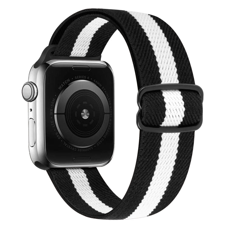 8-shaped Buckle Nylon Replacement Strap Watchband, For Apple Watch Series  7  45mm / & 6 & SE & 5 & 4 44mm