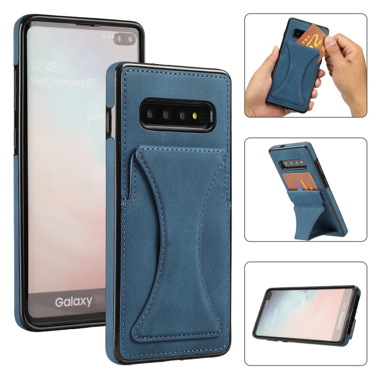 Ultra-thin Shockproof Protective Case with Holder & Metal Magnetic Function, For iPhone XR, For Samsung Galaxy S10e, For Samsung Galaxy S20, For Samsung Galaxy A30