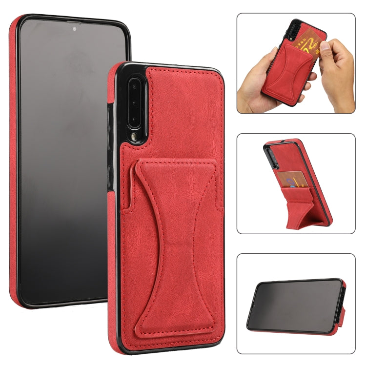 Ultra-thin Shockproof Protective Case with Holder & Metal Magnetic Function, For Samsung Galaxy A50s, For Samsung Galaxy A71, For Samsung Galaxy S10