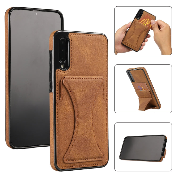 Ultra-thin Shockproof Protective Case with Holder & Metal Magnetic Function, For Samsung Galaxy A50s, For Samsung Galaxy A71, For Samsung Galaxy S10