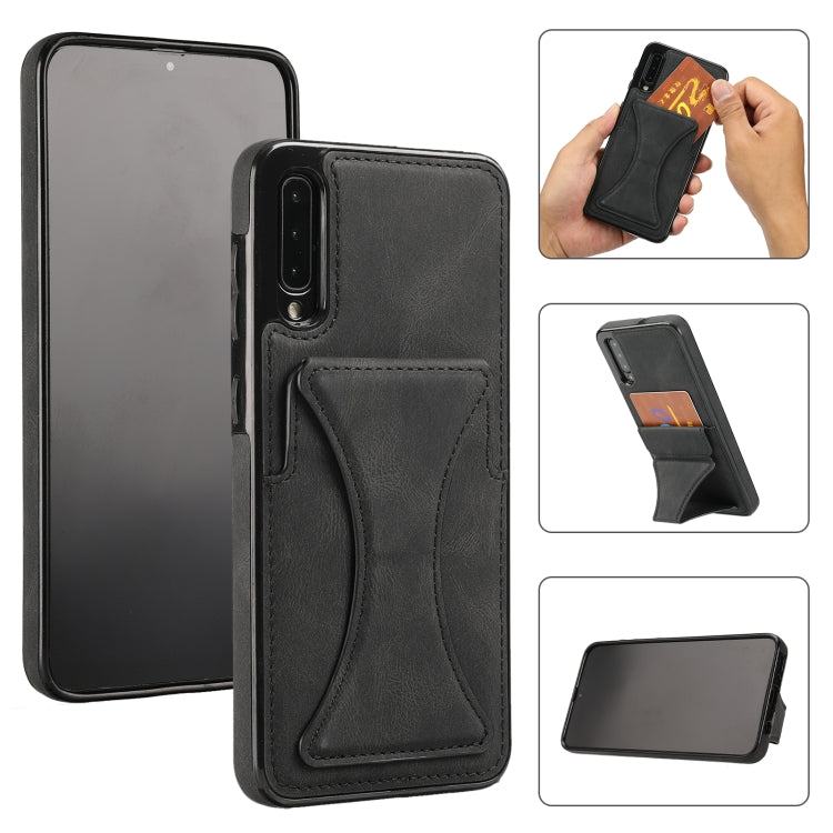 Ultra-thin Shockproof Protective Case with Holder & Metal Magnetic Function, For Samsung Galaxy A50s, For Samsung Galaxy A71, For Samsung Galaxy S10