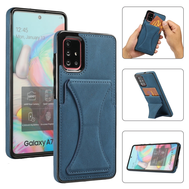 Ultra-thin Shockproof Protective Case with Holder & Metal Magnetic Function, For Samsung Galaxy A50s, For Samsung Galaxy A71, For Samsung Galaxy S10