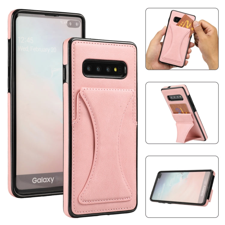 Ultra-thin Shockproof Protective Case with Holder & Metal Magnetic Function, For Samsung Galaxy A50s, For Samsung Galaxy A71, For Samsung Galaxy S10