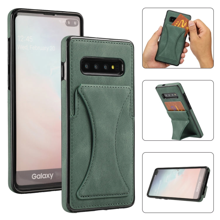 Ultra-thin Shockproof Protective Case with Holder & Metal Magnetic Function, For Samsung Galaxy A50s, For Samsung Galaxy A71, For Samsung Galaxy S10