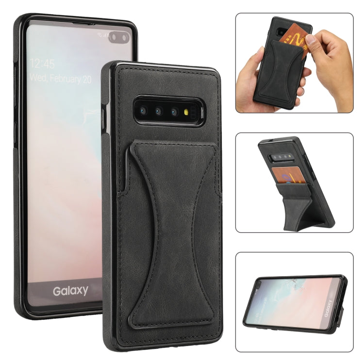 Ultra-thin Shockproof Protective Case with Holder & Metal Magnetic Function, For Samsung Galaxy A50s, For Samsung Galaxy A71, For Samsung Galaxy S10