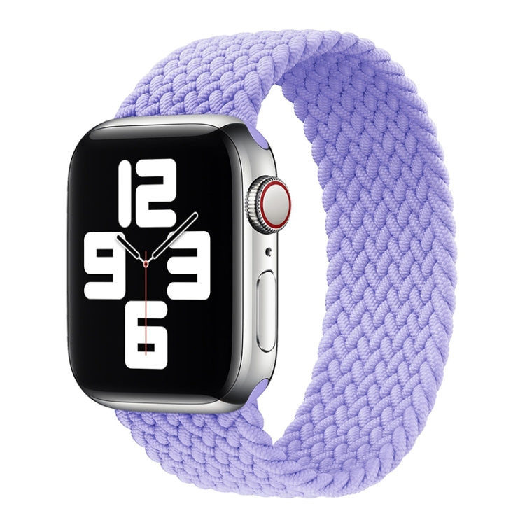 Metal Head Braided Nylon Solid Color Replacement Strap Watchband For Apple Watch Series 6 & SE & 5 & 4 40mm / 3 & 2 & 1 38mm, XS 128mm