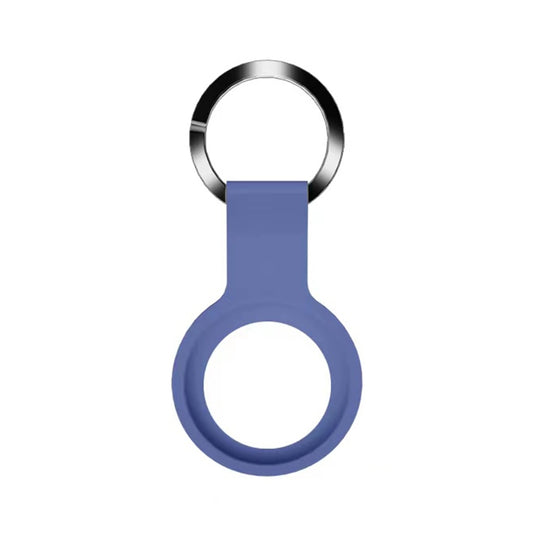 Close-up view of premium liquid silicone texture on durable AirTag protective cover