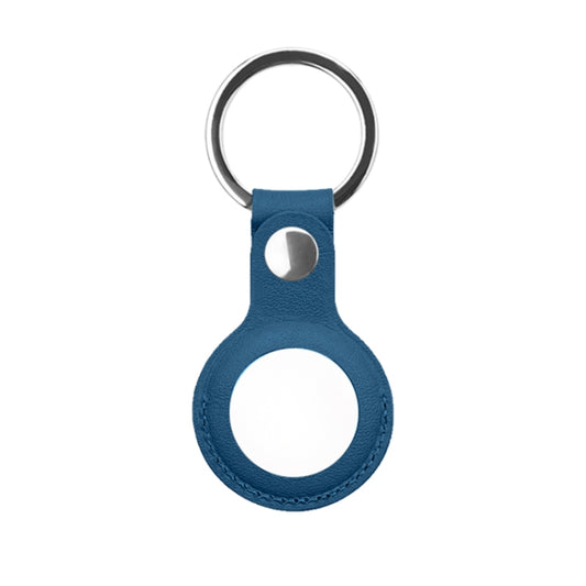 Premium leather protective sleeve detail for Apple AirTag