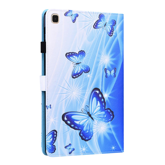 Galaxy Tab S6 Lite animal print case back view with protective leather construction