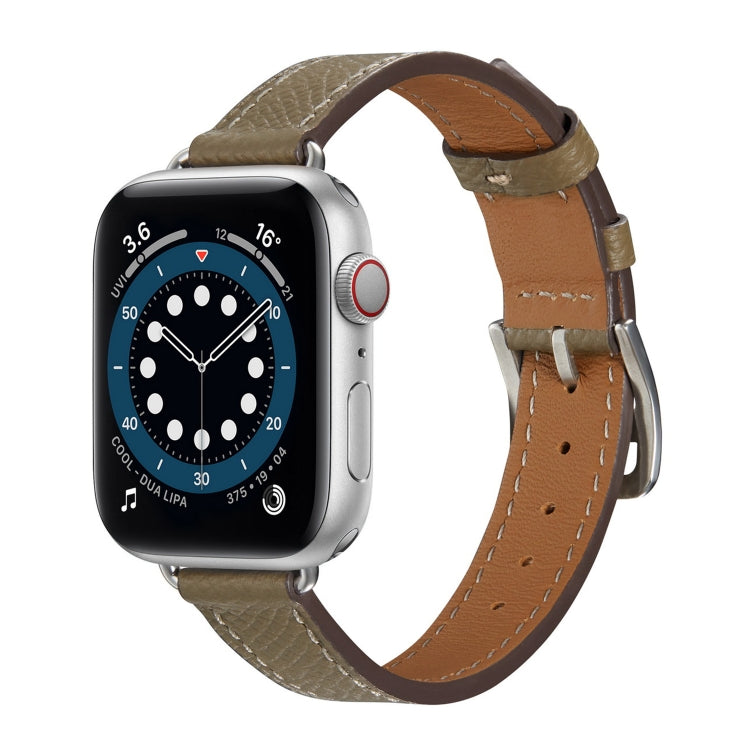 B Style Leather Strap Watchband For Apple Watch Series, 7 45mm / 6 & SE & 5 & 4 44mm / 3 & 2 & 1 42mm, 7 41mm / 6 & SE & 5 & 4 40mm / 3 & 2 & 1 38mm