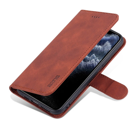 Calf texture leather case open revealing card slot storage for iPhone 11