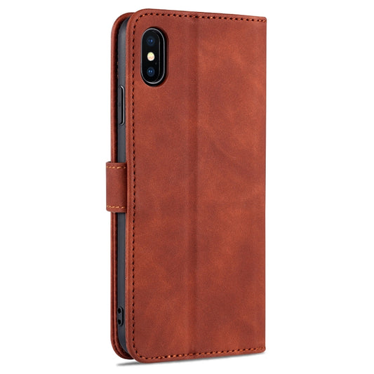 AZNS iPhone XS Max case interior showing card slot storage and cash pocket