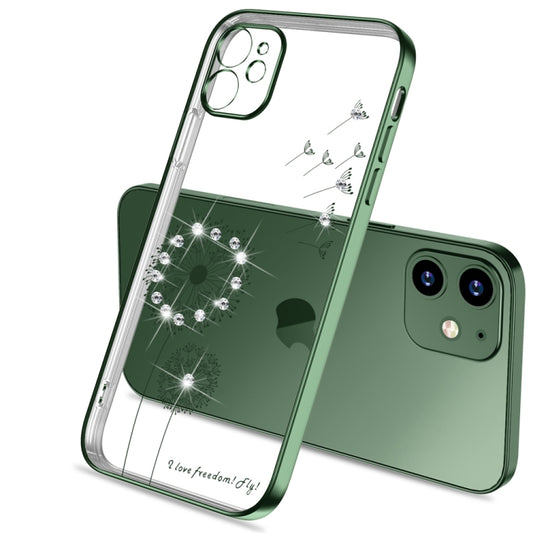 Ultra-thin electroplating iPhone 11 case with delicate dandelion pattern design