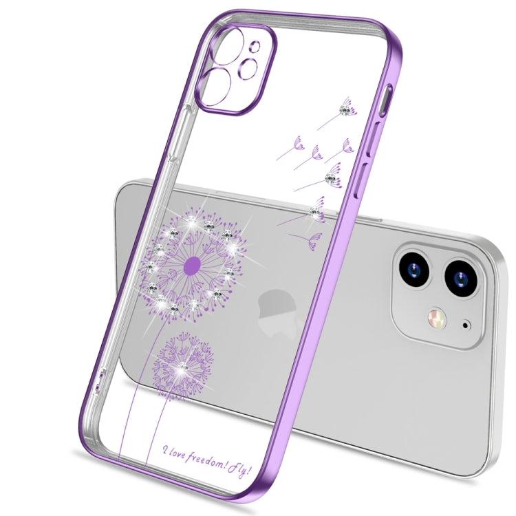 Ultra-thin Electroplating Dandelion Pattern Protective Case, For iPhone 12 Pro Max, For iPhone 12 Pro, For iPhone 12