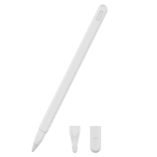 Three-color silicone protective cases for Apple Pencil 2 with stylus pen set