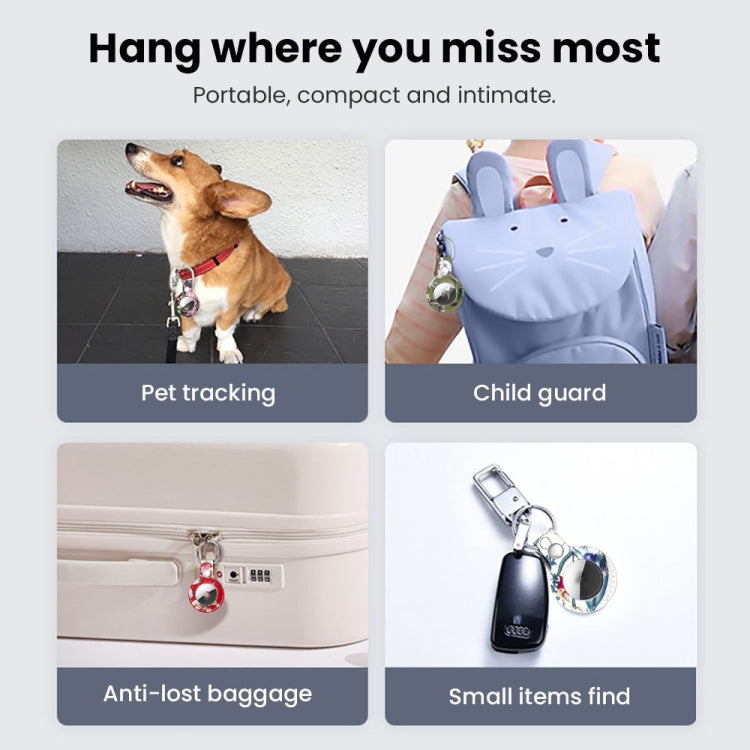 Leather Material Protective Cover For AirTag, Quick Install