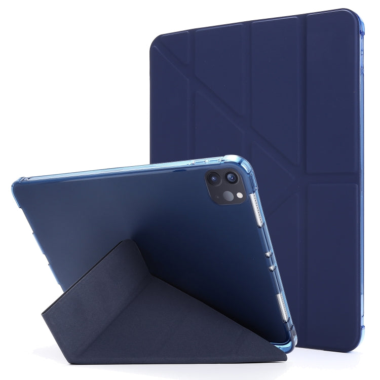 Multi-folding TPU Leather Tablet Case with Holder & Pen Slot, For iPad Pro 11 2022 / 2021, For iPad Air 13 2025 / 2024 / Pro 12.9 2022 / 2021, For iPad Air 13 2025 / 2025 / 2024 / Pro 12.9 2022 / 2021