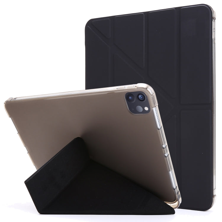 Multi-folding TPU Leather Tablet Case with Holder & Pen Slot, For iPad Pro 11 2022 / 2021, For iPad Air 13 2025 / 2024 / Pro 12.9 2022 / 2021, For iPad Air 13 2025 / 2025 / 2024 / Pro 12.9 2022 / 2021