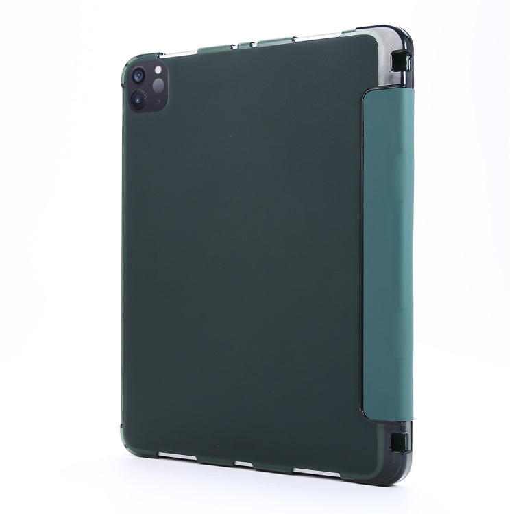 Multi-folding Horizontal Flip PU Leather + Shockproof Airbag TPU Case with Holder & Pen Slot & Wake-up / Sleep Function, For iPad Pro 11 2022 / 2021, For iPad Pro 12.9 2022 / 2021